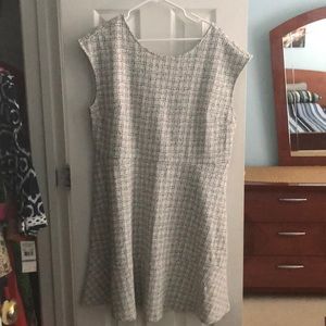 LOFT Black and White Dress